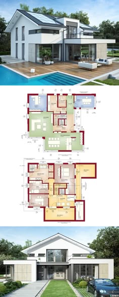 Modernes Design - Haus Concept M 154 Bien Zenker - Einfamilienhaus - offene kuche wohnzimmer grundriss Modernes Design - Haus Concept M 154 Bien Zenker - Einfamilienhaus - offene kuche wohnzimmer grundriss