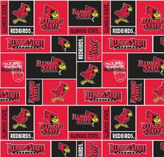 12x12 Victory Tailgate Illinois State University ISU Redbirds Canvas Wall Art Banner Design