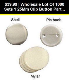 2 1//4 In Badge Pinback Button Parts Complete Set 1000 PCS Fit for 2.25/'/' Machine