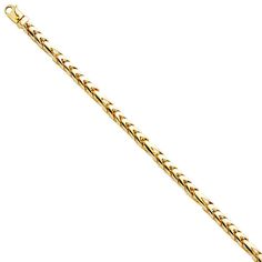 16, 18, 20, 22, 24, 26, 30 or 36 inch Kooljewelry 10k Yellow Gold 2 mm Weave Curb Chain Necklace