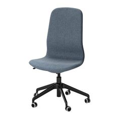 ikea lÅngfjÄll swivel chair gunnared blue white an ergonomic