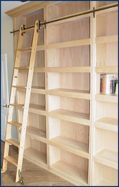 49 Best Bookcase With Ladder Images In 2019 Bookshelves Bookshelf Plans Wall Bookshelves Ladder Floor To Ceiling Library Shelves
