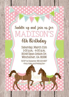 free printable horse party invites horse party invitations free printable horse invitations
