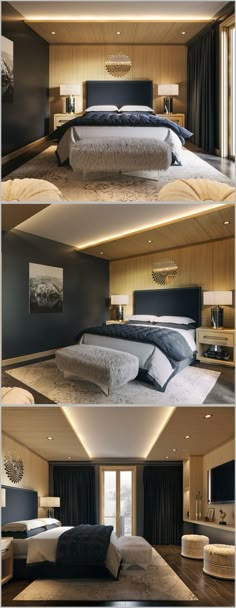 Спальня в гостевом доме - �Галерея 3ddd.ru Flat Interior Design, Apartment Interior Design, Kitchen Wood