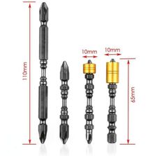 /"LOOK/" 5 pièces 1//4/" tige hex Masonry Drill Bit Set 4 mm à 10 mm Béton Brique