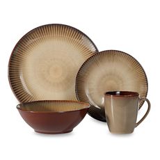 Sango Patio Brown 16-Piece Dinnerware Set | Inspiration Circle ... Sango Patio Brown 16-Piece Dinnerware Set | Inspiration Circle ...