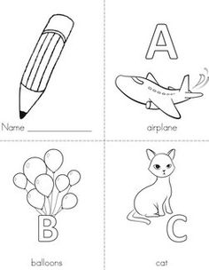Alphabet Mini Books Coloring Pages Handwriting Sheets Your Favorites Animals