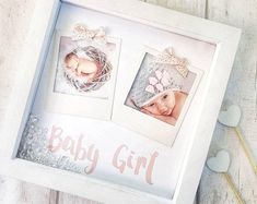 Personnalisé en bois bébé nouveau-né baptême cadre photo cadeau rapide envoi