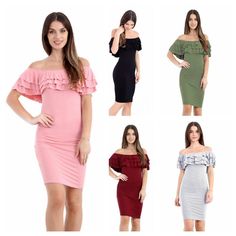 Women Ladies Velour Velvet Peplum Ruffle Frill Stretch Ladies Bodycon Mini Skirt