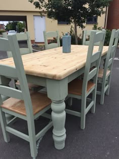 gorgeous kitchen table and chair set transformed by aspirations uk