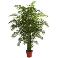 HOMESCAPES Mini Palm Tree Artificial Plant Tropical Office Conservatory Indoor Plant Green 100 cm //3 ft with Black Pot