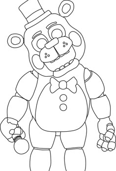 resultado de imagem para five nights at freddy s colouring fnaf
