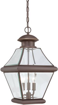 crestwood collection antique bronze 3 light foyer pendant new