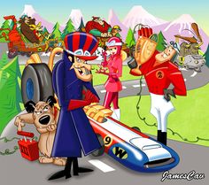 31 best wacky races images crazy cars cartoons classic cartoons