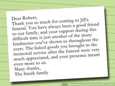 thank you note samples
