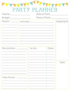 party planning tips and