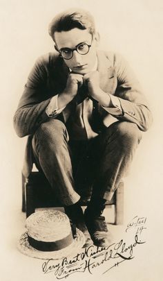 Image result for harold lloyd seated