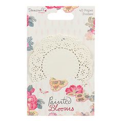 Dovecraft Painted Blooms Printed Tags Embellishments for cards and crafts
