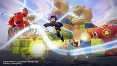 061 Big Hero 6-2014 American Hot Movie Film 24/"x34/" Poster