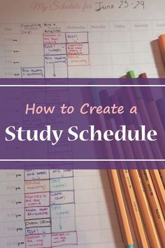 how to make a homework schedule