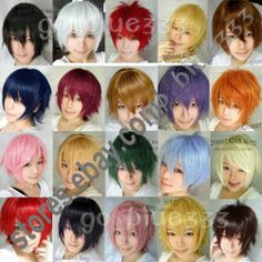 165 Guilty Crown OUMA SHU Brown mix Short Cosplay Wig