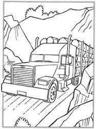 logging coloring pages