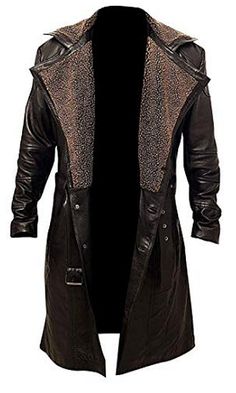 Nemesis Ladies Women Red Wash Wax Real Leather Laced Back Jacket Coat Gothic