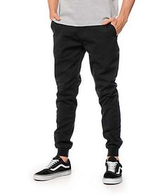 Heless Men Casual Gym Workout Pu Leather Stitching Jogger Sweatpants Pants Trousers