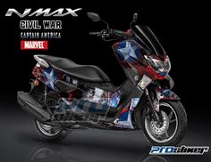 Paling Keren Stiker Full Body Nmax Warna Merah