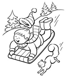 free winter coloring pages