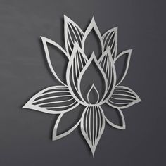 Brushed Lotus Flower Metal Wall Art Home Decor Brushed Lotus Flower Metal Wall Art Home Decor Silver Pinterest