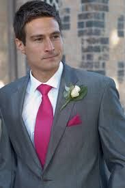 Groomsmen Wear Gray Ushers In Fuchsia Dads And Granddads Gray Navy And Fuschia Wedding Google Search