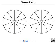 8 sectioned game spinner template cc general pinterest math