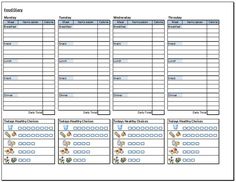 weight journal template