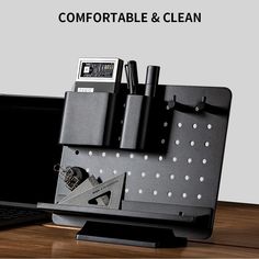 VAYDEER Desk Supplies Organisers Storage Rack with Modular Accessories Supporting Pen Holder Cable Management Tool Storage Space Saving Desk Storage Shelf 11.22 * 3.15 * 9.25,Aluminum