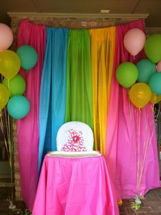 Party City Tablecloths Covering The Garage Walls For Colorful Colorful Back Drop Plastic Tables Table Covers 9th Birthday Parties Trolls