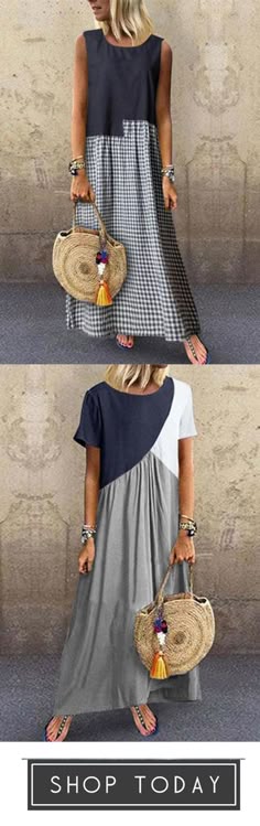 Abito estivo lino cotone OVERSIZE MIDI Hippie CERCHI BLU BIANCO 42 44 46