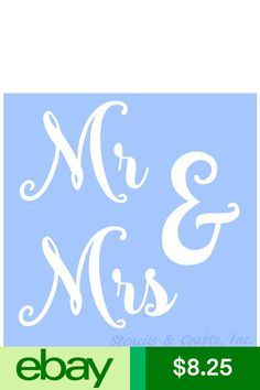 MR /& MRS STENCIL stencils template templates word words symbol background pattern art letter letters paint craft scrapbook new