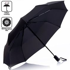 Stars In Night Sky Compact Travel Umbrella Windproof Reinforced Canopy 8 Ribs Umbrella Auto Open And Close Button Personalized