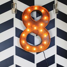 119 Best 8 Images On Pinterest In 2018 Number Eight And Numbers 8 Eight Number Marquee Light From The Rusty