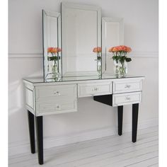 18 Best Better Mirrored Desks Images Dressing Tables Desk Home Mirrored Desk Home Furniture Design