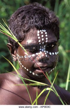 aboriginal child with face paint 1446 stock image aboriginal