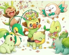 Pokémon #Pokemon #Pokemonart #ThePokemonCompany Grass Type Pokemon, Ash Pokemon, Type Pokemon, Pokemon Coloring