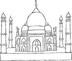 taj mahal continents homework le monde coloring architecture india to draw