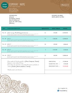 40 best invoice templates images file format free photoshop best invoice template