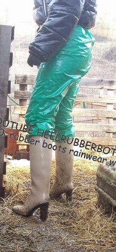 Homme Bottes Vert Festival Pêche Chasse Jardinage Bottes Boue Boot