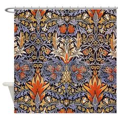 CafePress William Morris Strawberry Thief Shower Curtain 833193511