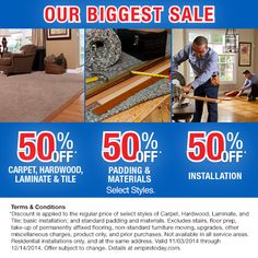 buy 1 room get 2 free on select styles of carpet hardwood tile