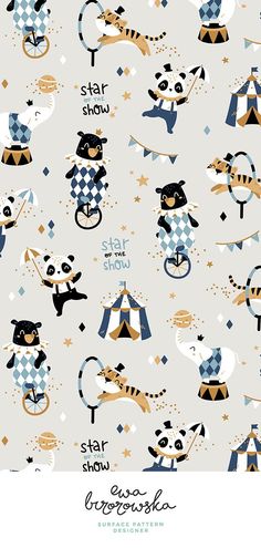 decorative fabrics fabric furnishings bear print Children/'s fabrics Scandinavian fabric animal print