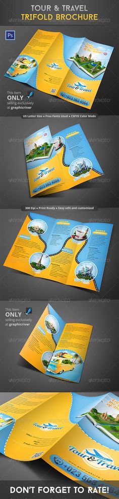 Travel Brochure Template A4 Bi-Fold Travel brochure template - printable tri fold brochure template Travel Brochure Template A4 Bi-Fold Travel brochure template - printable tri fold brochure template